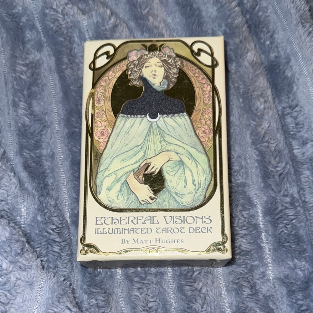 ETHEREAL VISIONS Illuminated Tarot Deck Art Nouveau 80 Card Set